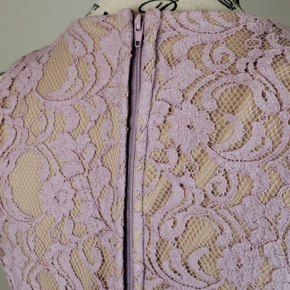 {Soprano} Evening Wedding Event Dress with lace overlay - Picture 3 of 6